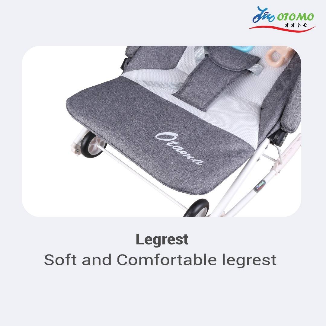 Baby Bouncer with Wheel Soothing Baby Rocking Chair Shakable Baby Sleeping Recliner Cradle Chair Baby Coaxing -Z1 \ F059435 - Image 9
