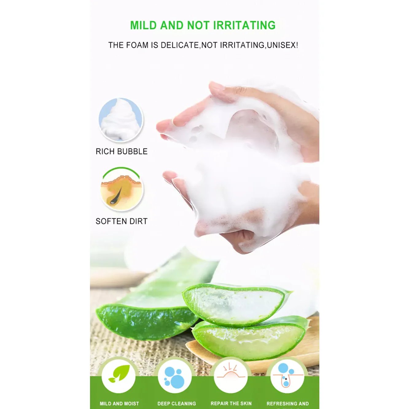 Dr. Rashel Aloe Vera Essence Cleansing Mousse 125ml C42 \ 6971764151649 - Image 3
