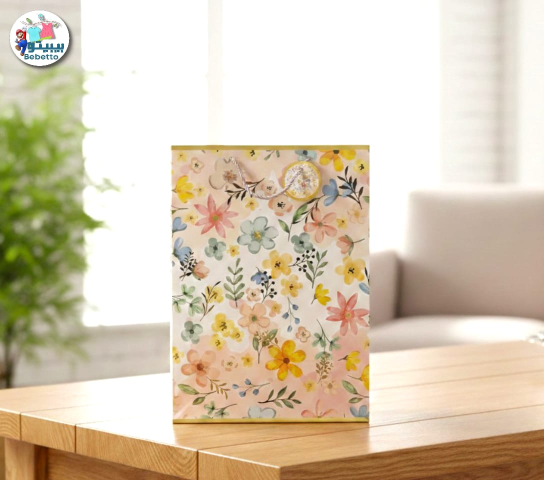 Floral print suitable gift bag 18X23X10CM Z33 \ 6956629322198 - Image 1