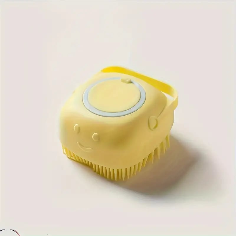 Pet Shampoo Brush Silicone Massage Rubber Bath Comb With Shampoo -A7 \ D805427 - صورة 8