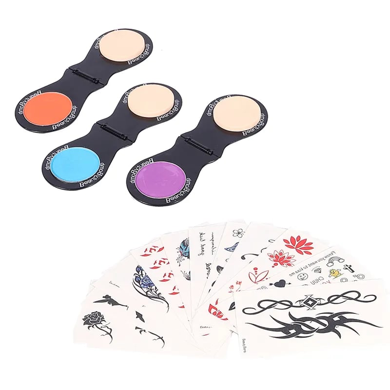 New Design Girls Washable Makeup Kit Pretend Play Tattoo Stickers Hair Dryer Color Highlights Make Up Toys For Kids 3-8 Year F30 \ E1114180 - Image 3