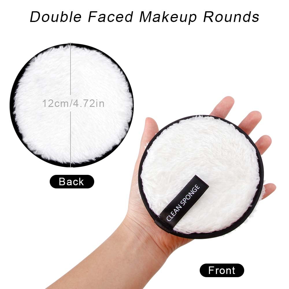 3Pcs Reusable Makeup Remover Pads Cotton Wipes Microfiber Cosmetics Washable Make Up Towel Face Cleansing Sponge Skin Care Tools -D19 \ 6926641003443 - Image 7