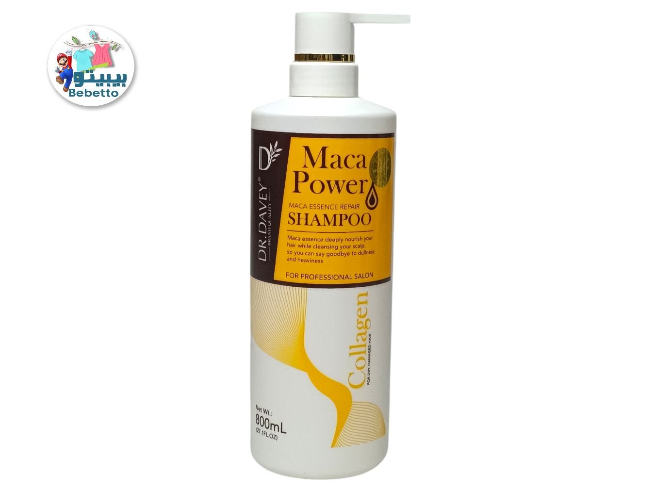 Dr. Davey Maca Power Maca Essence Repair Shampoo 800ml D41 \ 4897075018353 - صورة 1