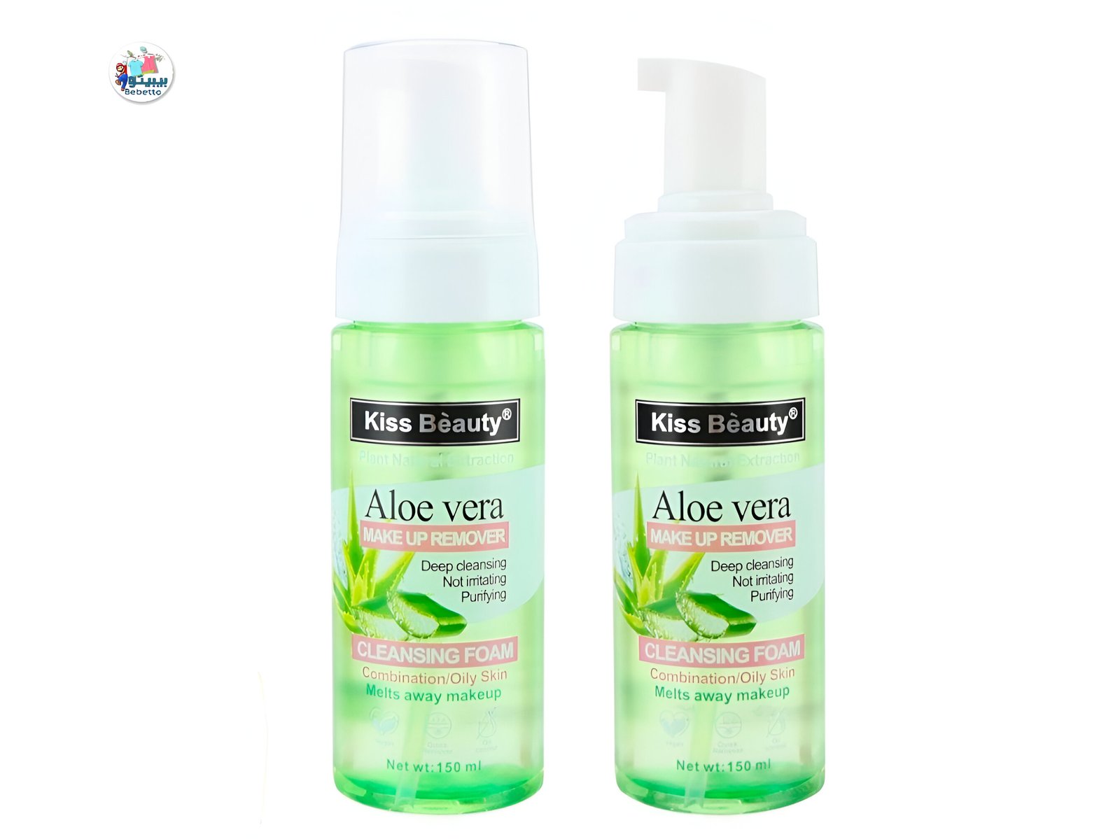 Kiss Beauty® Aloe vera MAKE UP REMOVER CLEANSING FOAM 150ml C42 \ 6903072447527 - Image 1