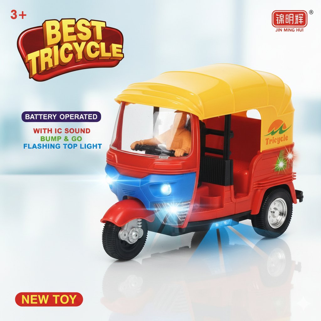 Jin Ming Hui battery-operated auto rickshaw toy F30 \ G011520 - Image 3