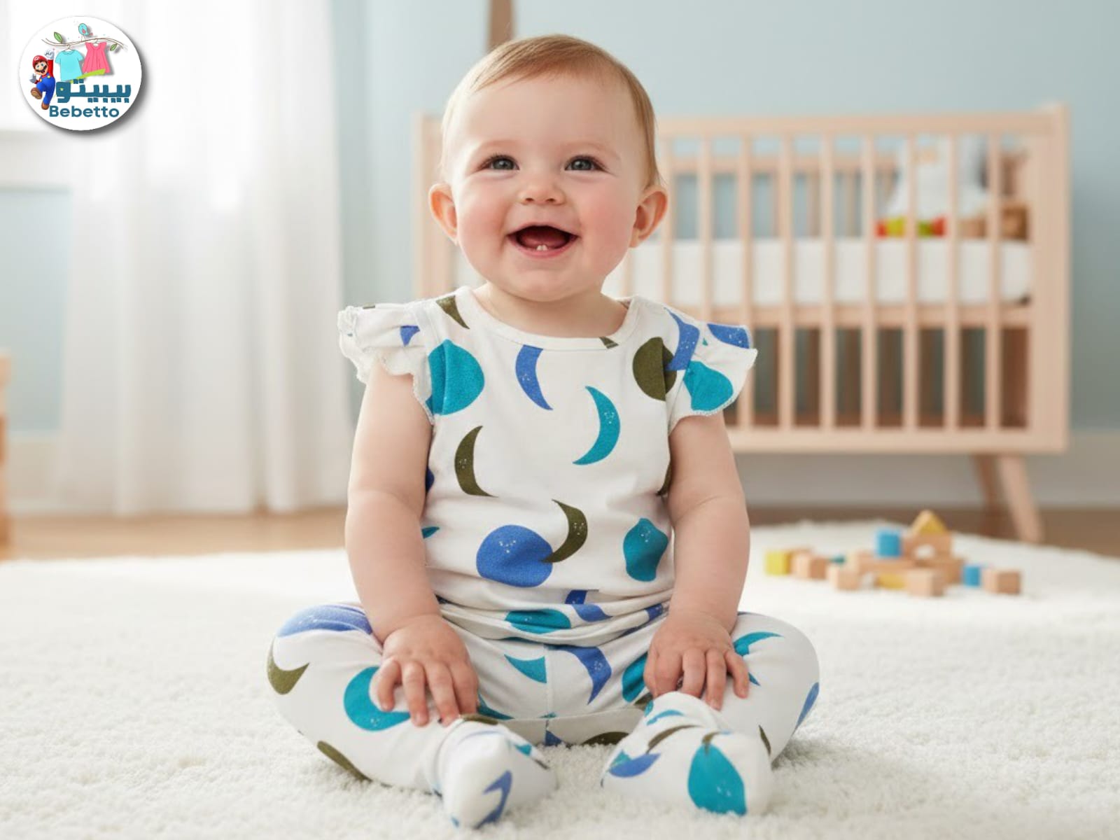 Baby girls romper and pant set 850D \ F1213638 - Image 1