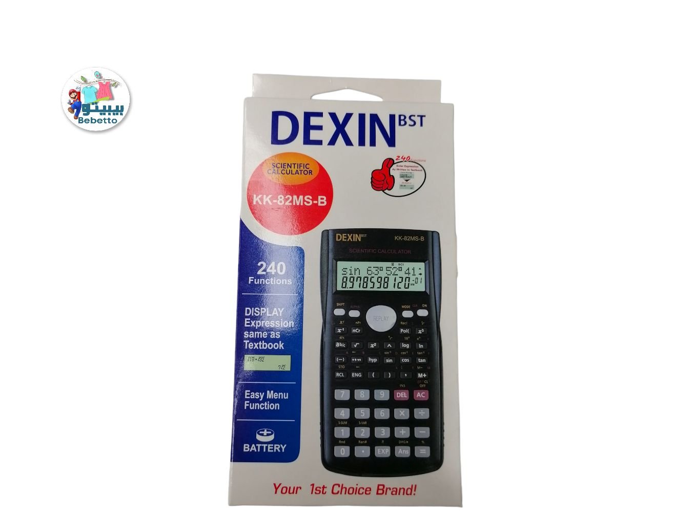 DEXIN BST SCIENTIFIC CALCULATOR KK-82MS-B 240 FUNCTIONS DISPLAY EXPRESSION SAME AS TEXTBOOK -C15 \ 6976260698308 - Image 3