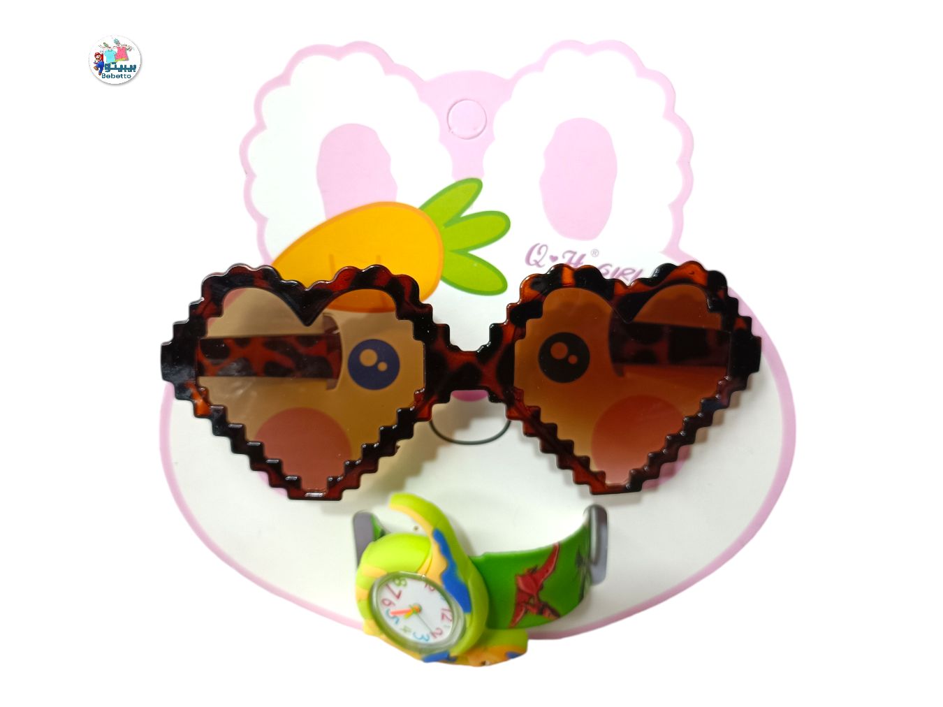 SUN GLASSES ANS WATCH FOR GIRLS -C1 \ E714381 - صورة 1