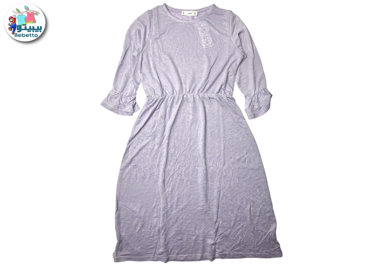 Ruffle casual midi dress for women 1750D \ F1116847 - Image 1