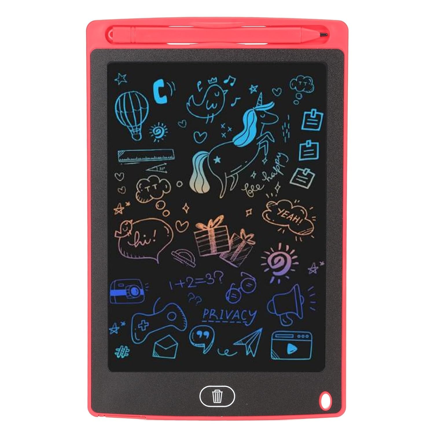 Big Size LCD Writing Tablet 12-Inch Screen LCD Colorful Writing Pad Tablet Kids Toys for Boys and Girls .Drawing Tablet E-Note Pad -C21 \ E1110176 - صورة 4