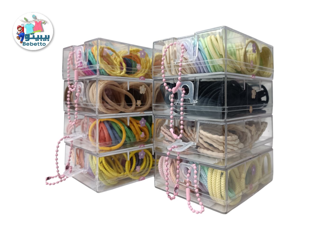 Girls Mix Color Small Rubber Band Hair -C7 \ F407313 - Image 1