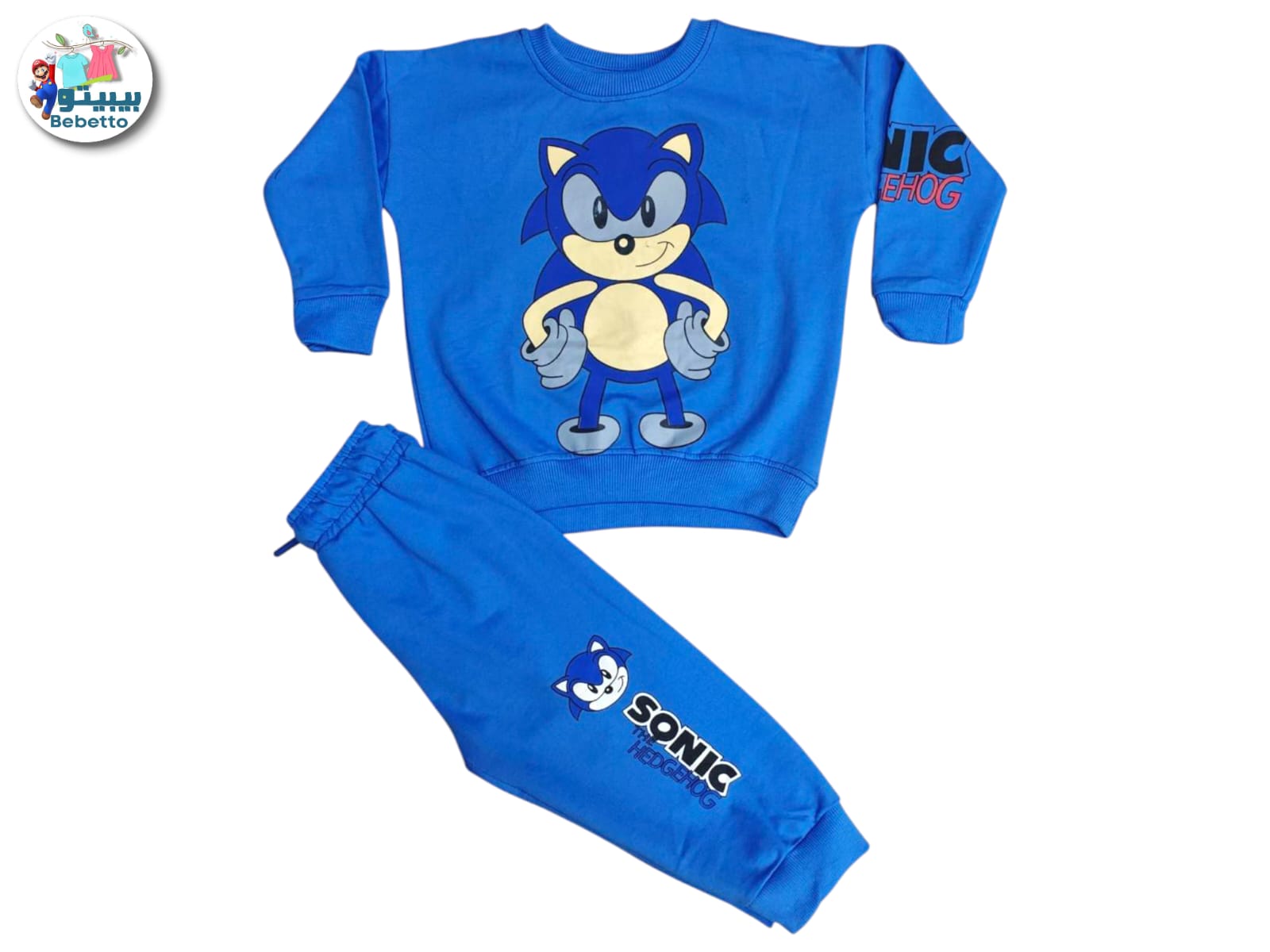 Sonic the Hedgehog crewneck sweatshirt and pants set 1350B \ F1132775 - Image 1
