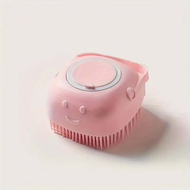 Pet Shampoo Brush Silicone Massage Rubber Bath Comb With Shampoo -A7 \ D805427 - صورة 7