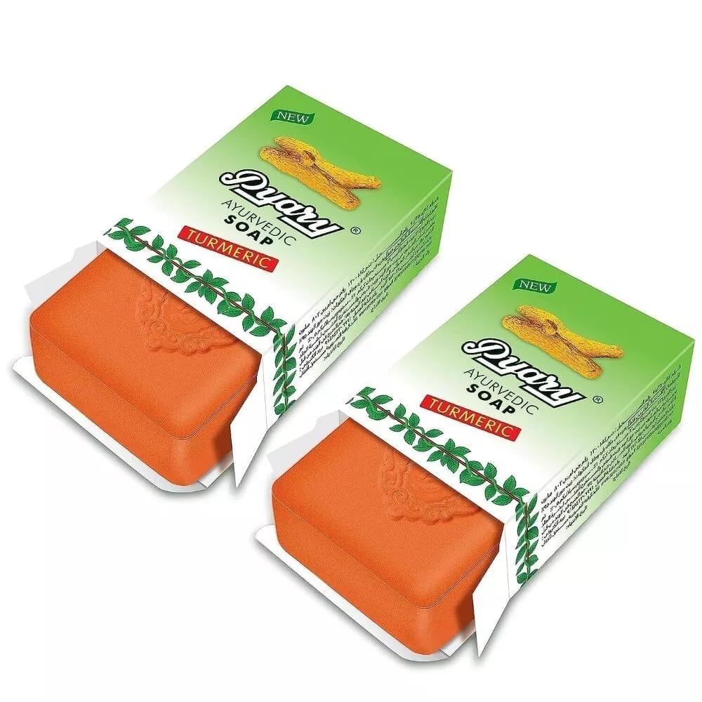 Pyary Turmeric Ayurvedic Soap 75gm E42 \ 8908000105010 - Image 4