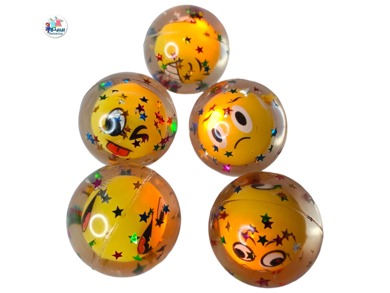 Bounce Ball 4.5cm Round Ball Fesign High Bouncy Rubber Flashing Ball for Children B1 \ E090408 - Image 1