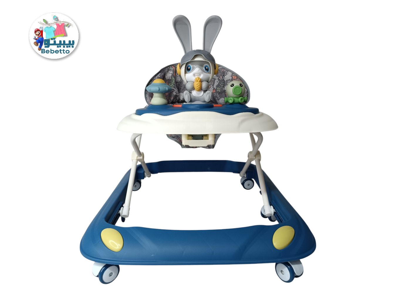 Baby Walker Sit-to-stand Learning Walk Seat Early Educational Multifunctional Music Foldable Baby Walker -Z26 \ F047547 - Image 1