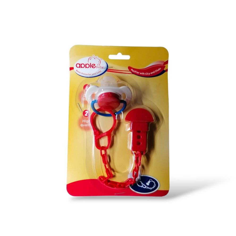 APPLE PACIFIER WITH CILP AND CHAIN D13 \ 6941096013281 - Image 4