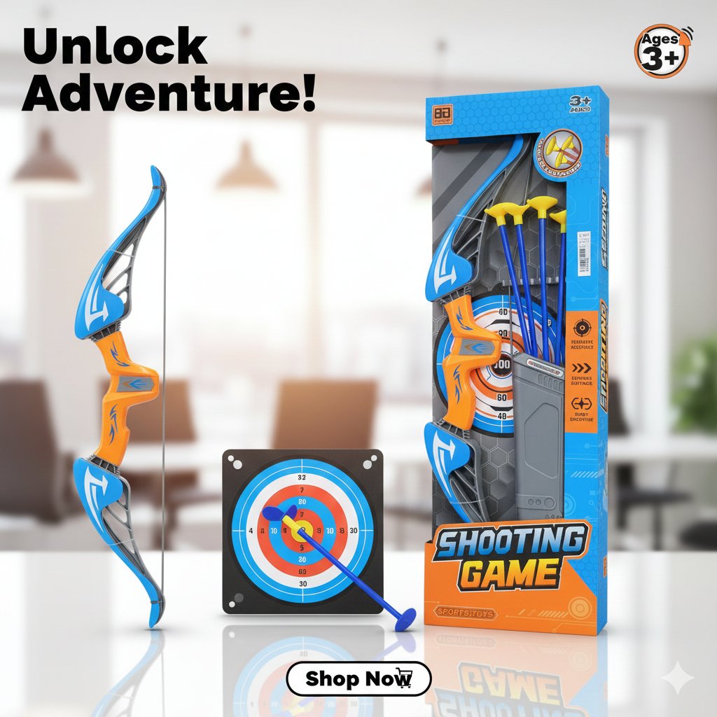 children's bow and arrow toy set for ages 3+ F22 \ F1213201 - Image 1