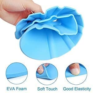  Hency Enterprises Safe Soft Bathing Baby Shower Cap Wash Hair Children Baby Eye Ear Protector Adjustable Leaves Shape Bathing Shower/Shamoo Cap (Multicolor) -D8 \ 8011005 - Image 9