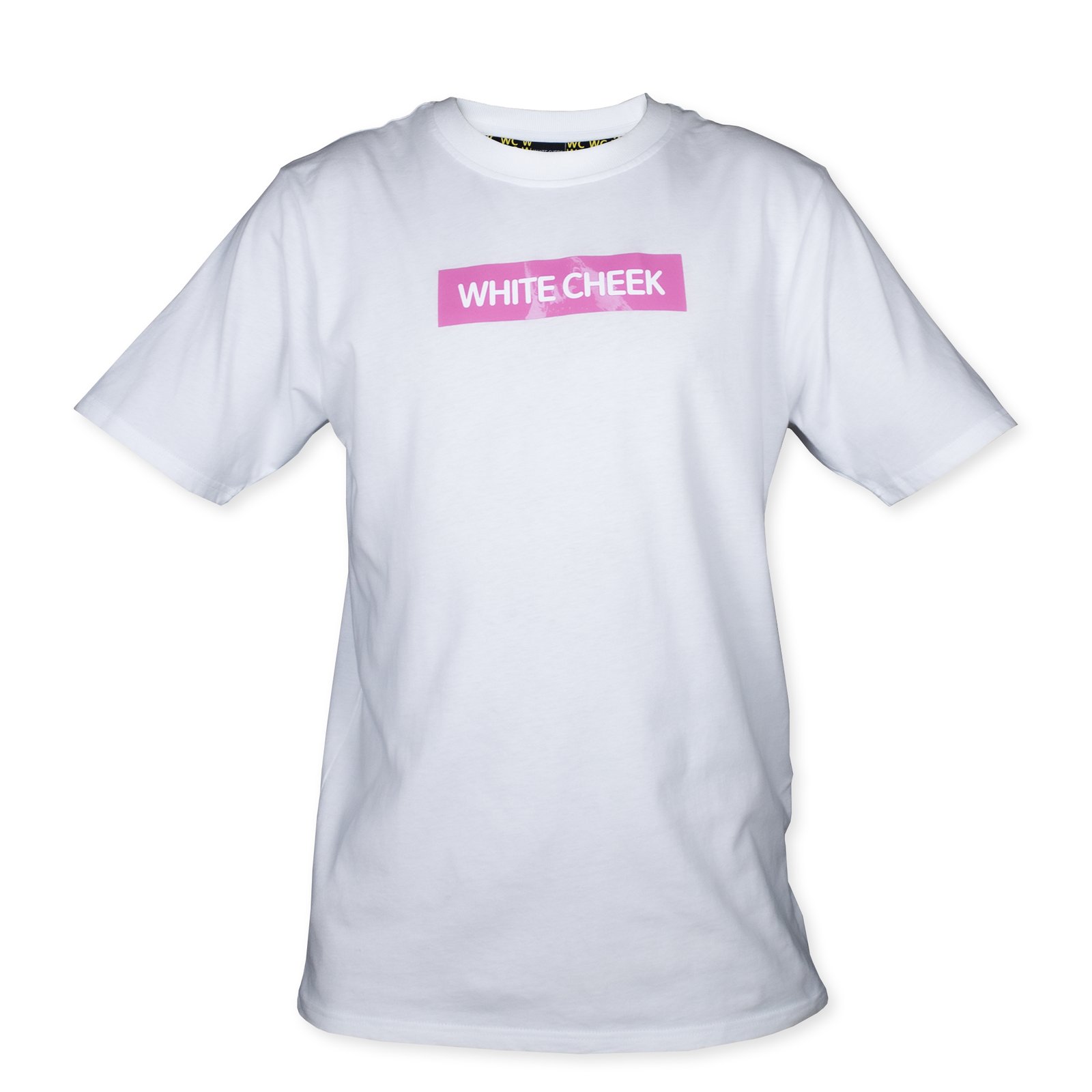 WHITE CHEEK T-shirt (white/pink) - Image 1