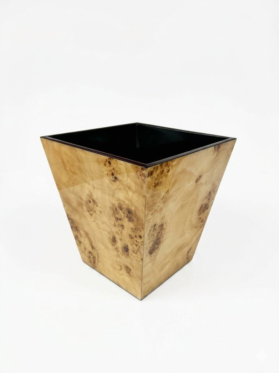 Luxury Set of Tissue Box & Waste Basket - صورة 4