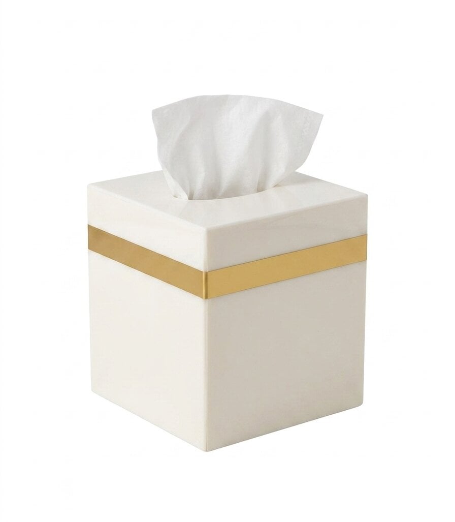 Luxury Set of Tissue Box & Waste Basket - صورة 8