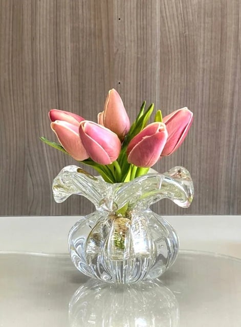Murano Crystal Vase, Small - صورة 1