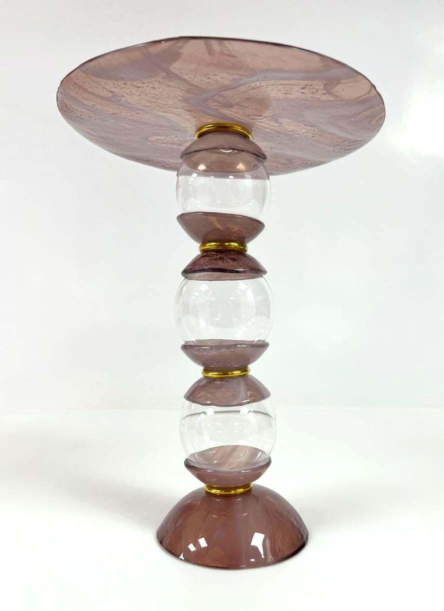 Set of glass 3 stands with plates - صورة 9
