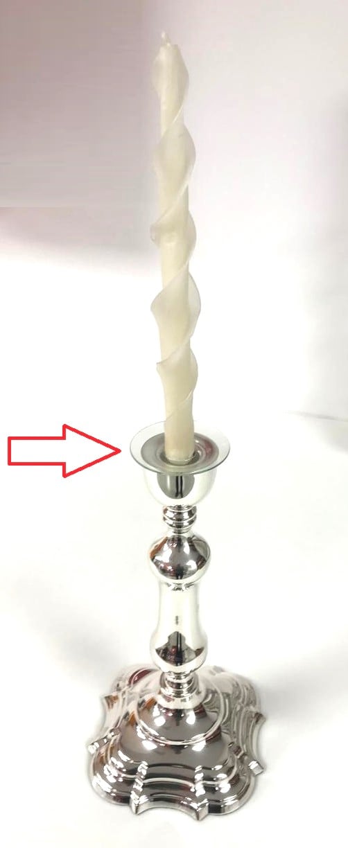  Medium Glass Rings Holder Set For Drop Candles, Can attache on the Candlestick - Image 5