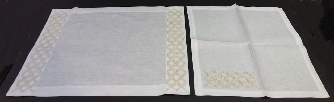 Frame 3D Design Placemats with Napkins Set For 12.Persons - صورة 5
