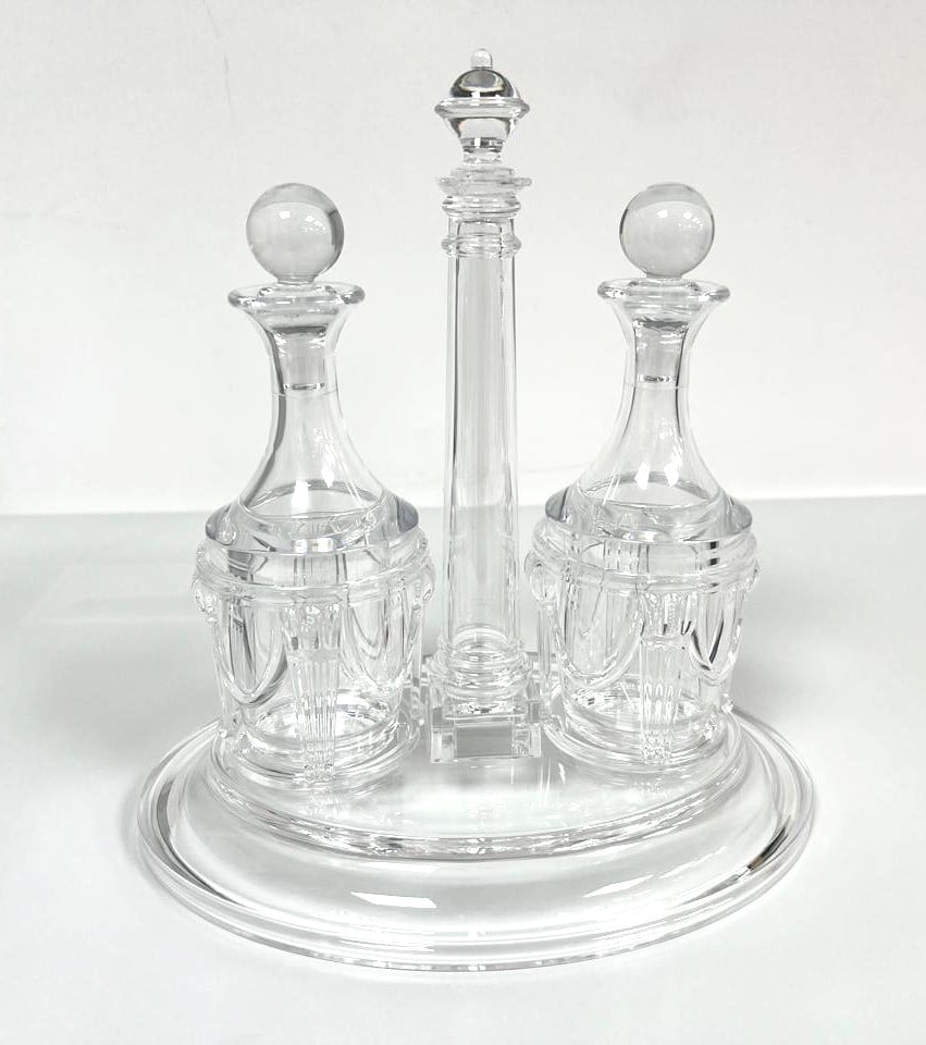 Set of Oil Bottles with Oval Tray Stand - صورة 8