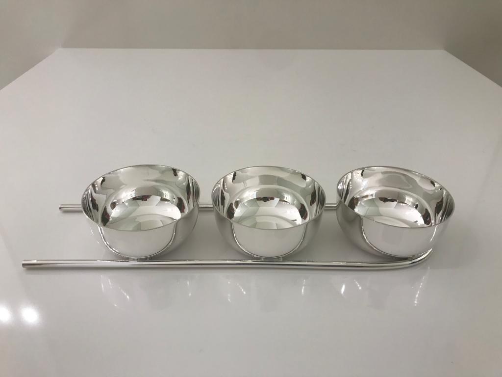 Petit Fours Holder - Three Bowls - صورة 7