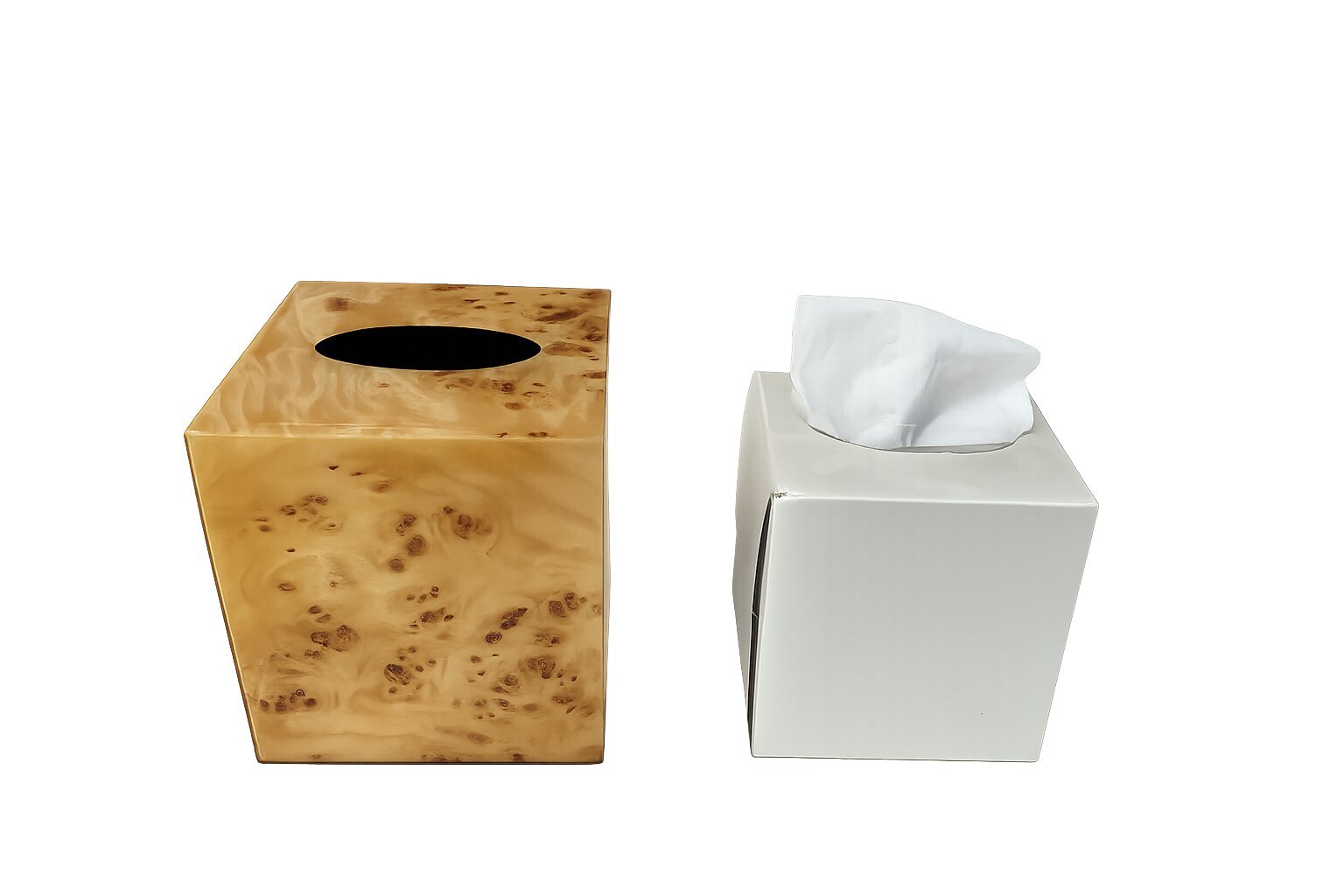 Luxury Set of Tissue Box & Waste Basket - صورة 6