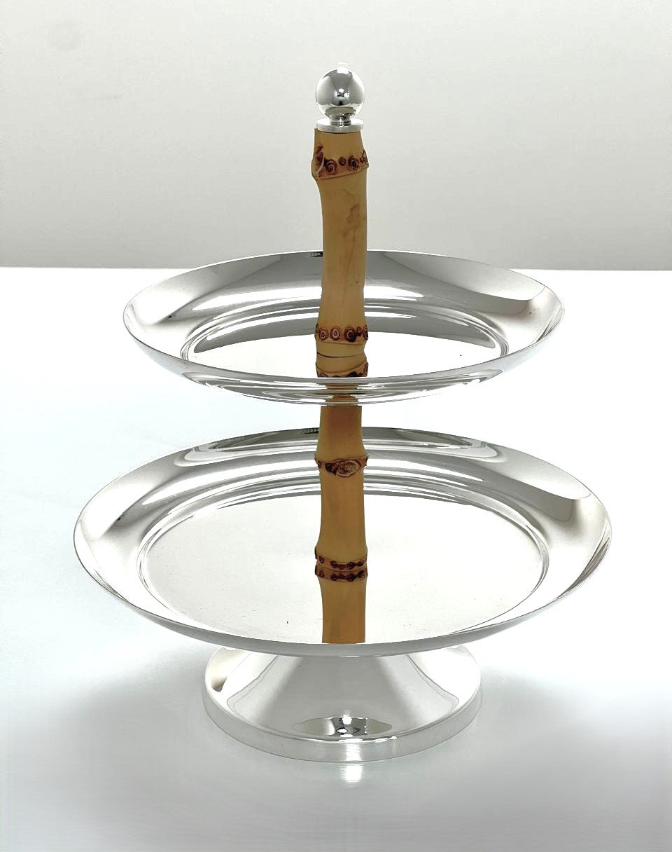 Medium Appetizer Bamboo Stand - Image 2