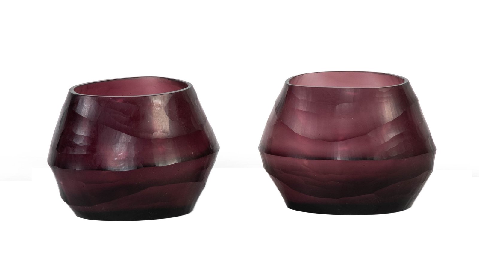 T-Light oval big holder, purple color - Image 4