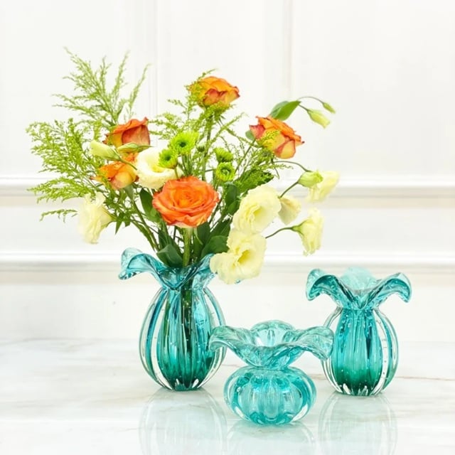 Murano Crystal Vase, Medium - صورة 1