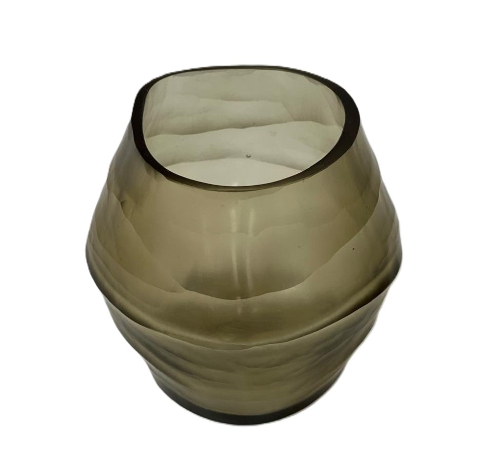 T-Light oval medium holder, light smoke color - Image 5