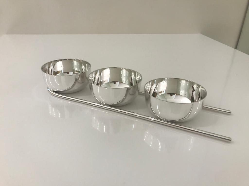 Petit Fours Holder - Three Bowls - صورة 4