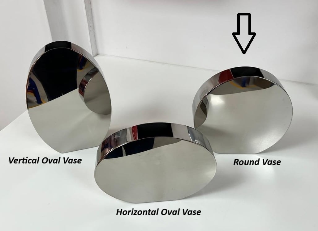 Round S/Steel Vase - صورة 8