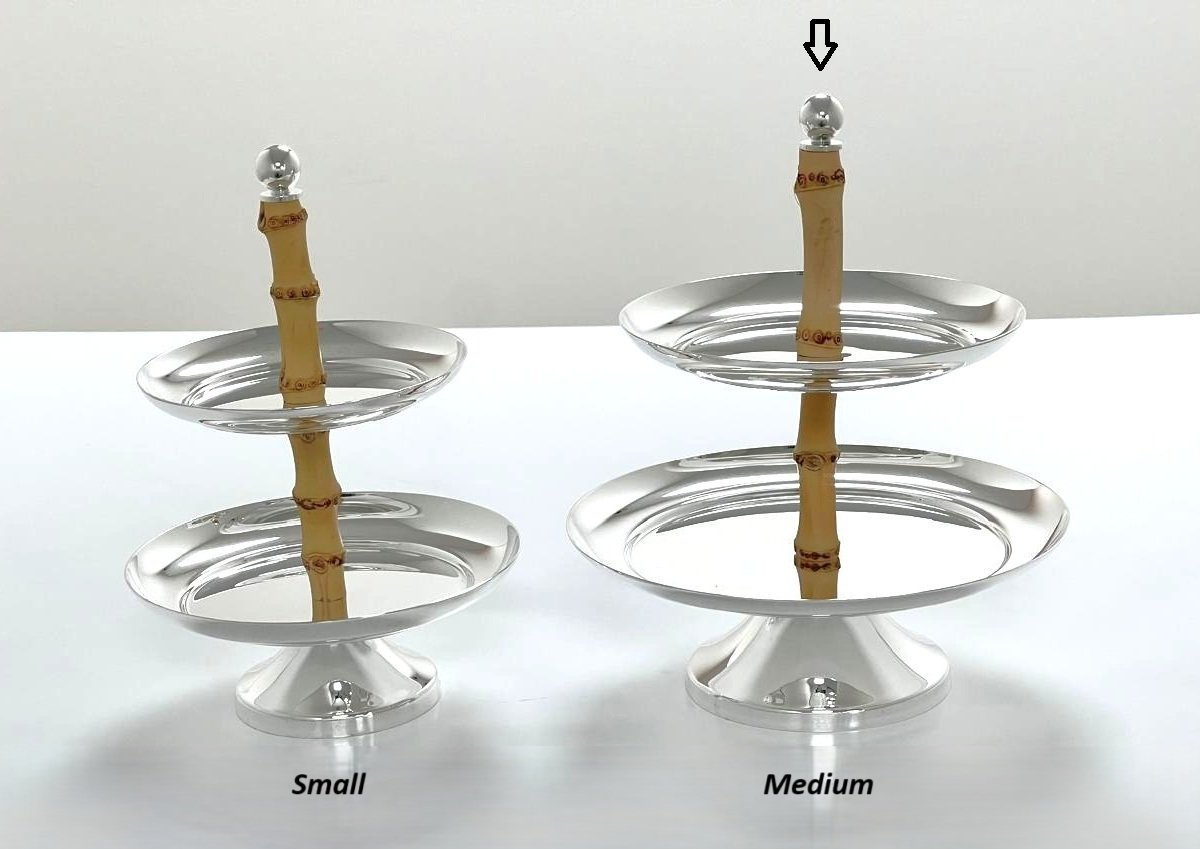 Medium Appetizer Bamboo Stand - Image 9