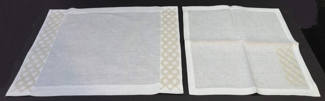 Frame 3D Design Placemats with Napkins Set For 12.Persons - صورة 4