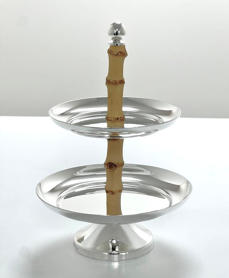 Small Appetizer Bamboo Stand - Image 2