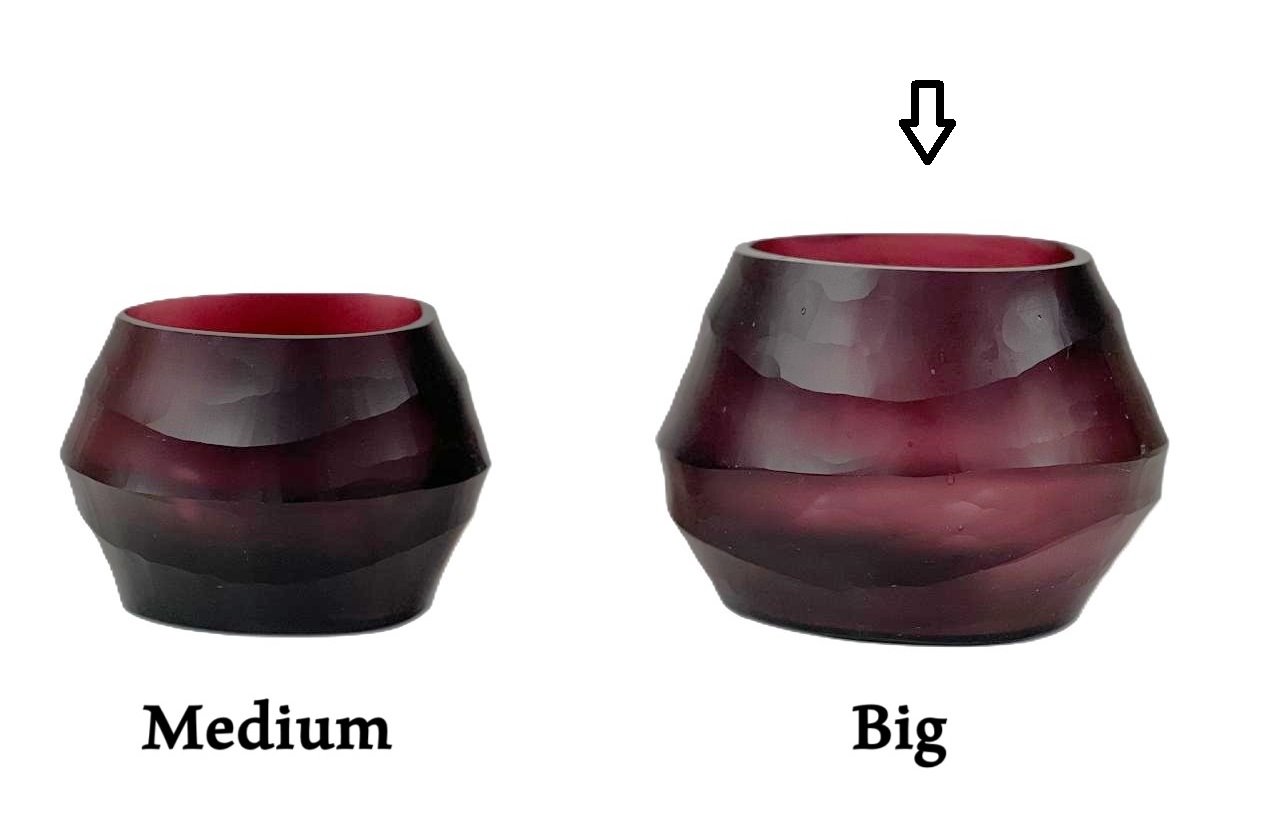 T-Light oval big holder, purple color - Image 8