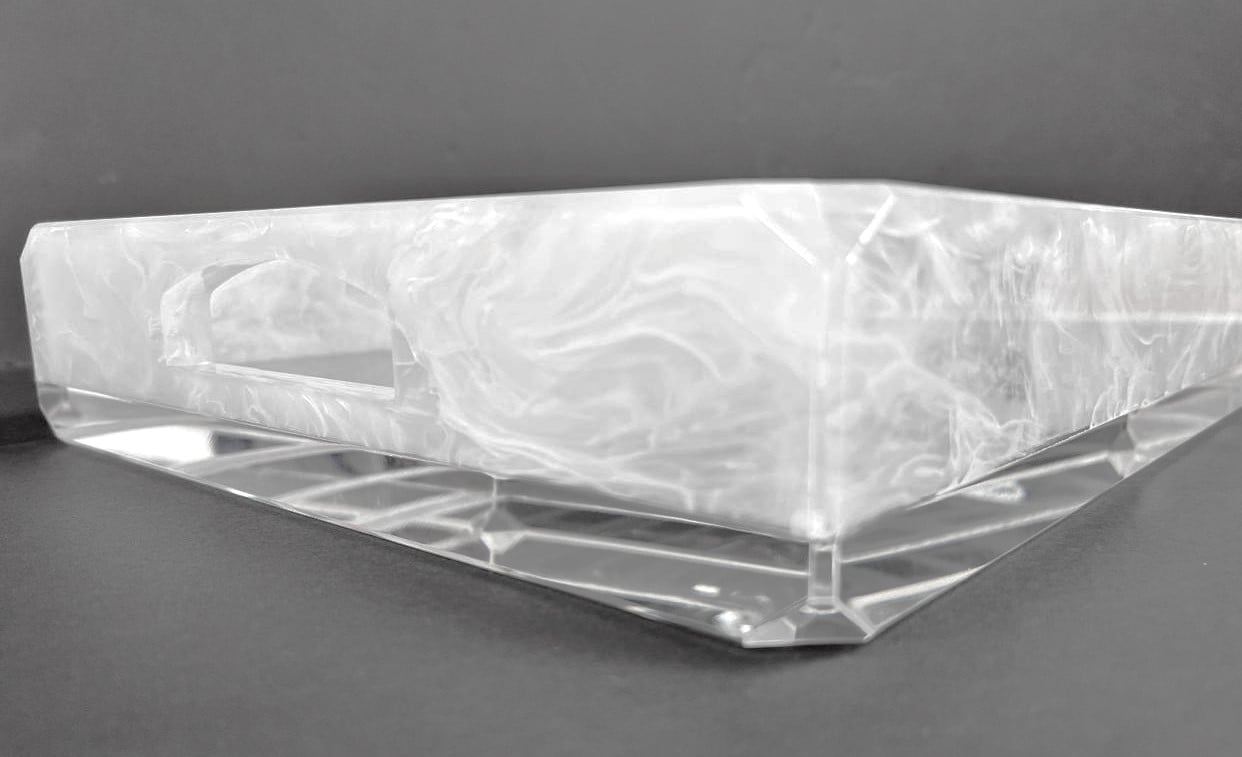 Rectangular White Tray - SKU #. 32001 - صورة 5