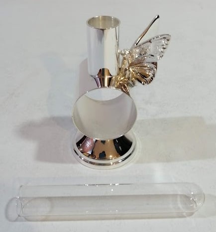 Butterfly Napkin Holder Set with Flower Holder Tube - صورة 5