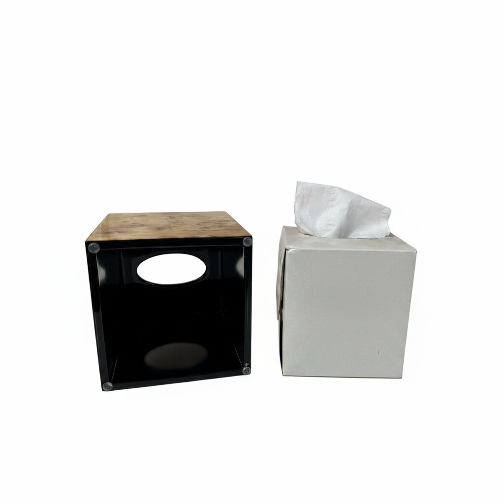 Luxury Set of Tissue Box & Waste Basket - صورة 7