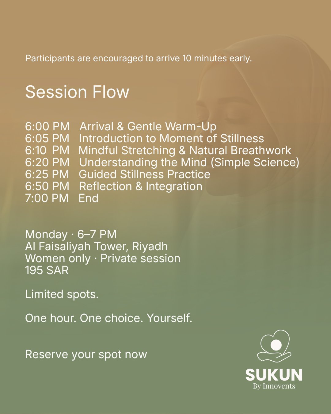 Monday 6-7 PM Moment of Stillness (Women Only) - Image 3