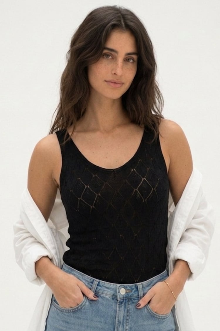 Breeze knit top - Black - Image 1