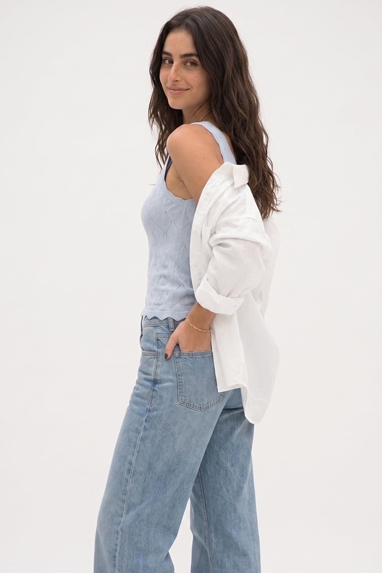Breeze knit top - Baby blue - Image 3