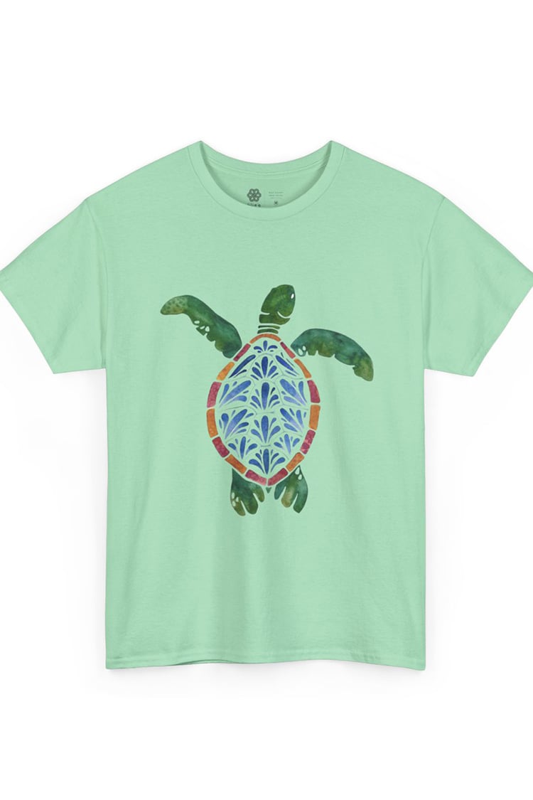 Green turtle - mint green - Image 4